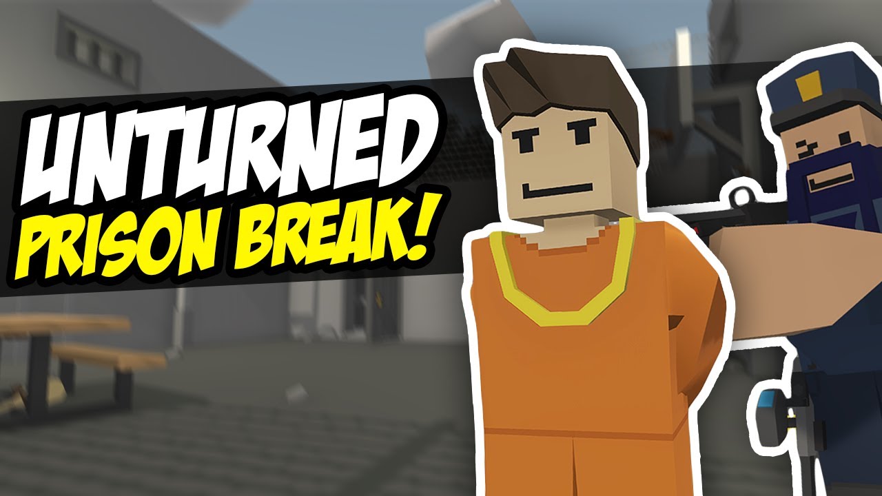 PRISON BREAK - Unturned Epic Escape | Run For It! (Funny Moments)