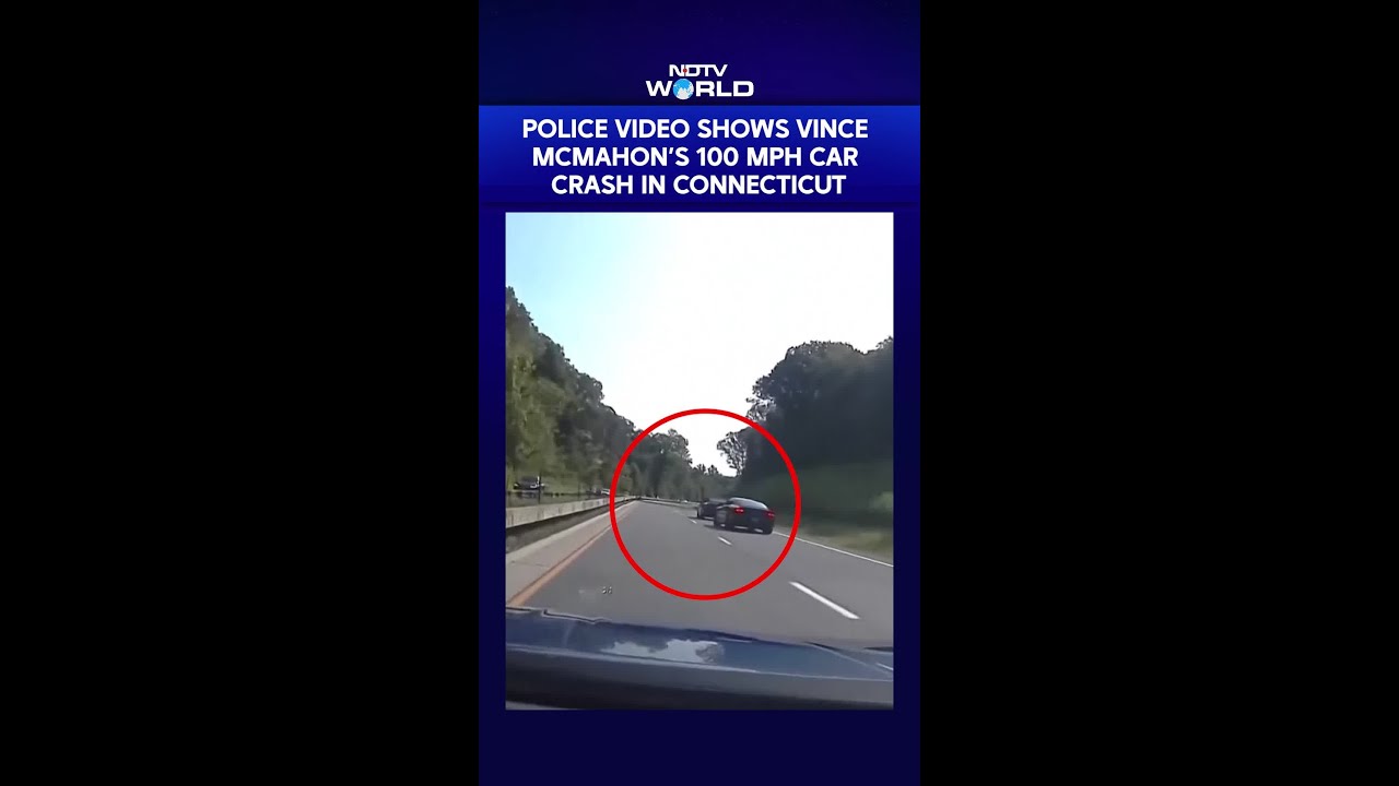 Police Video Shows Vince Mcmahon&rsquo;s 100 Mph Car Crash In Connecticut