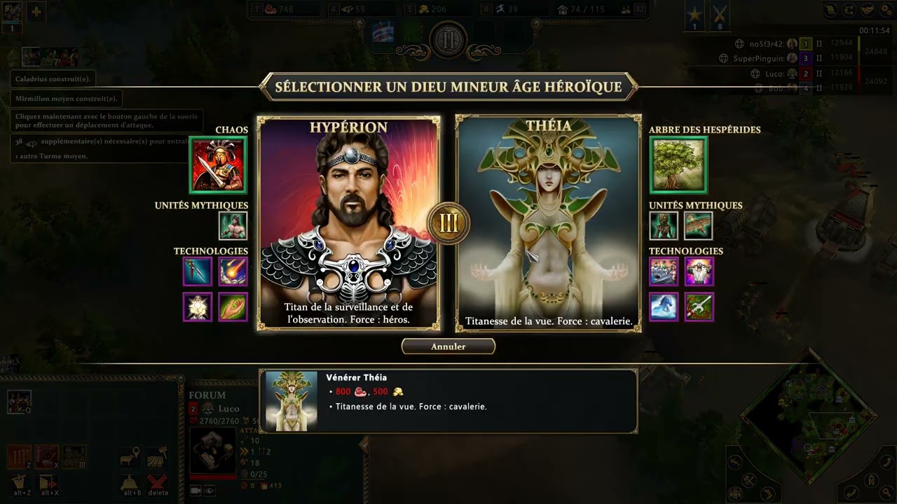 Age Of Mythology Retold: Luco et Alexis 2 VS 2 classé live