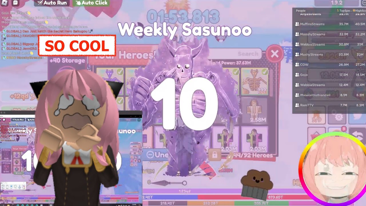 That Susanoo countdown was so cool | Anime Race Clicker