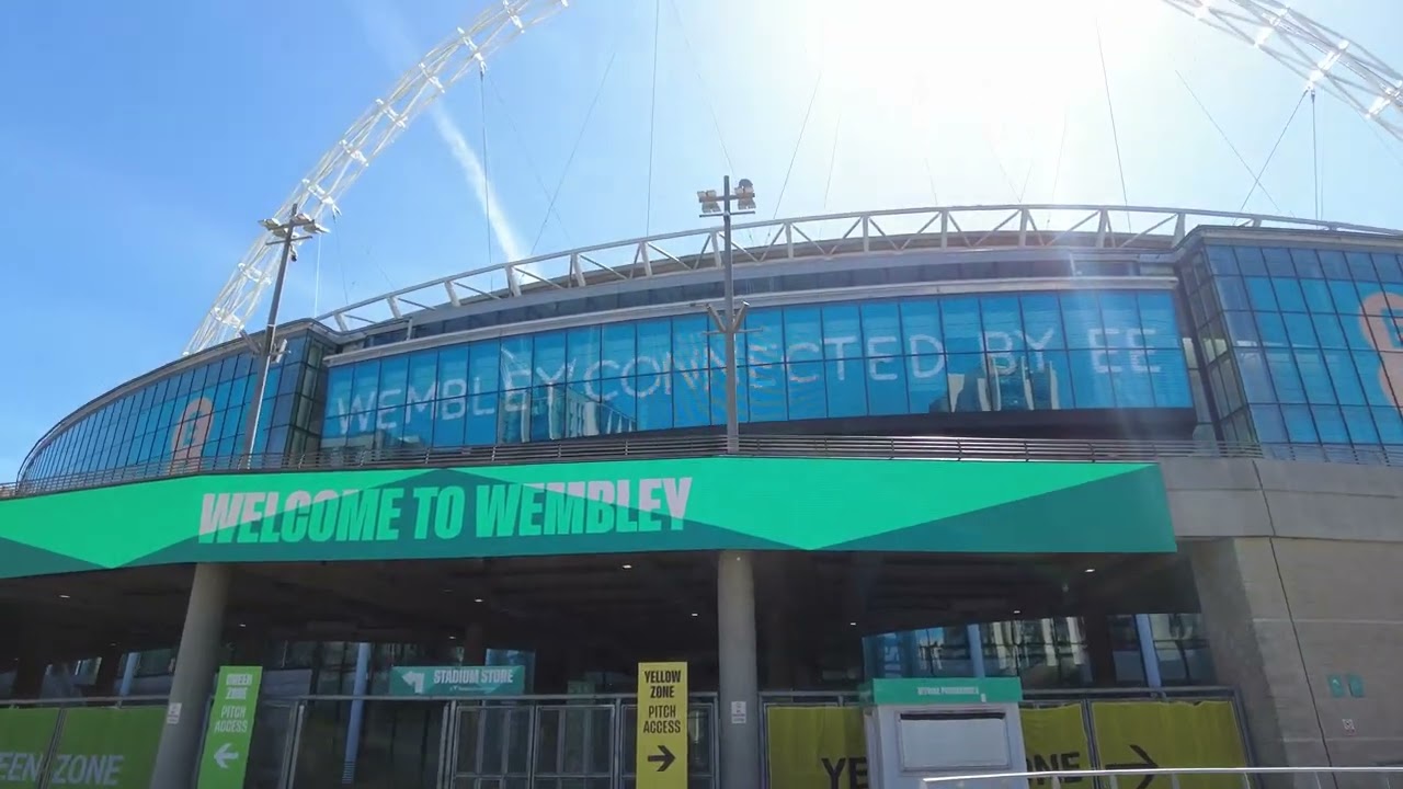 Wembley Stadium Area & Olympic Way Walking Tour in London [4K]