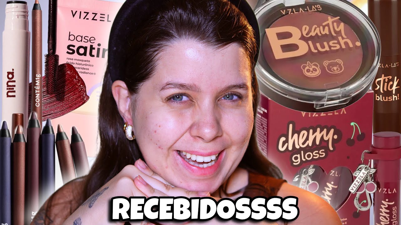 Testando RECEBIDOSSS / VIZZELA, CONTÉM 1G, NINA MAKEUP e maissss 