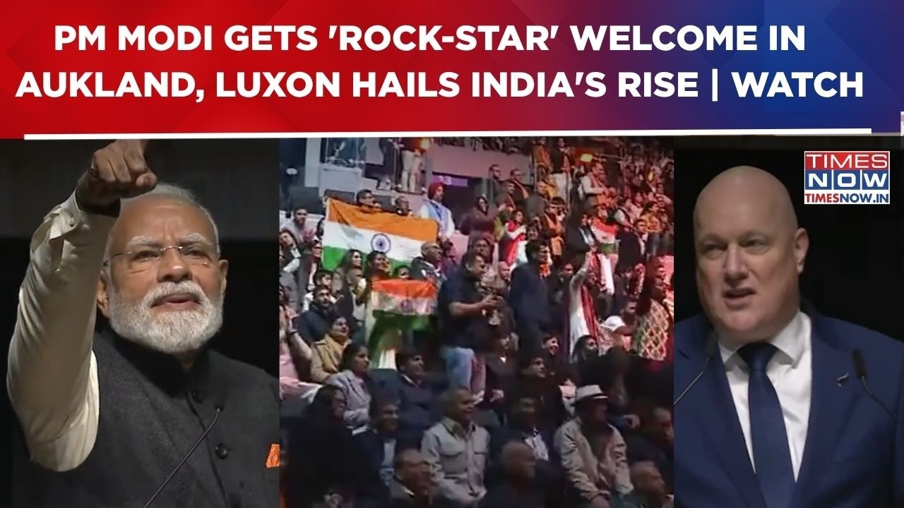 PM Modi Gets Rousing Diaspora Welcome In Auckland | New Zealand's Luxon Hails India&rsquo;s Rise | WATCH