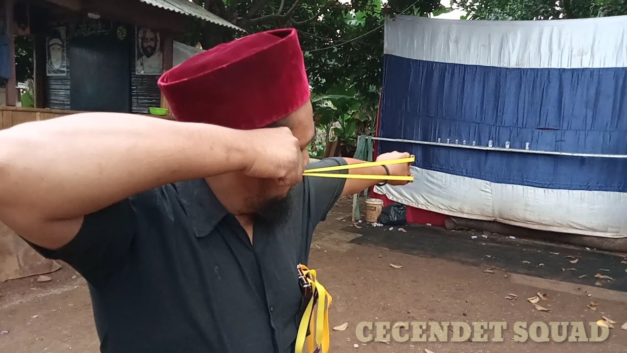cara membidik dengan ketapel OTT || cecendet squad slingshot permainan ketapel