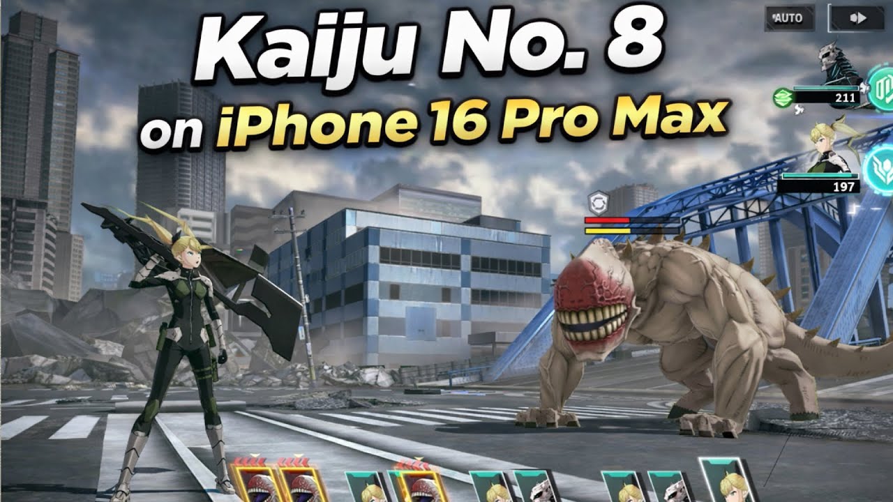 Kaiju No. 8 Mobile Gameplay on iPhone 16 Pro Max | Anime Action Game