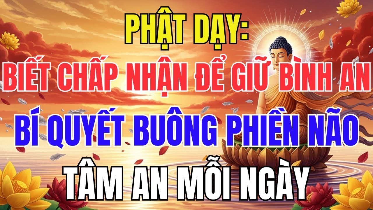 Phật Dạy: Biết Chấp Nhận Để Giữ Bình An – Bí Quyết Buông Phiền Não, Tâm An Lạc Mỗi Ngày