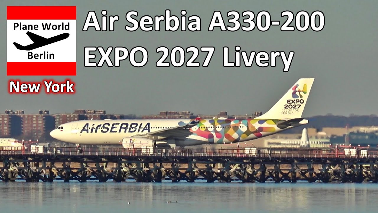 Air Serbia Airbus A330-200 Wingwave Takeoff 