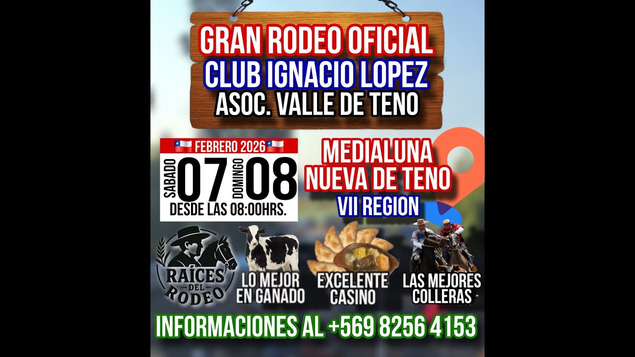 RODEO OFICIAL CLUB IGNACIO LOPEZ ASOC. VALLE DE TENO - MOVIMIENTO A LA RIENDA