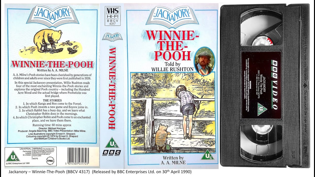 Jackanory – Winnie The Pooh (BBCV 4317) 1990 UK VHS