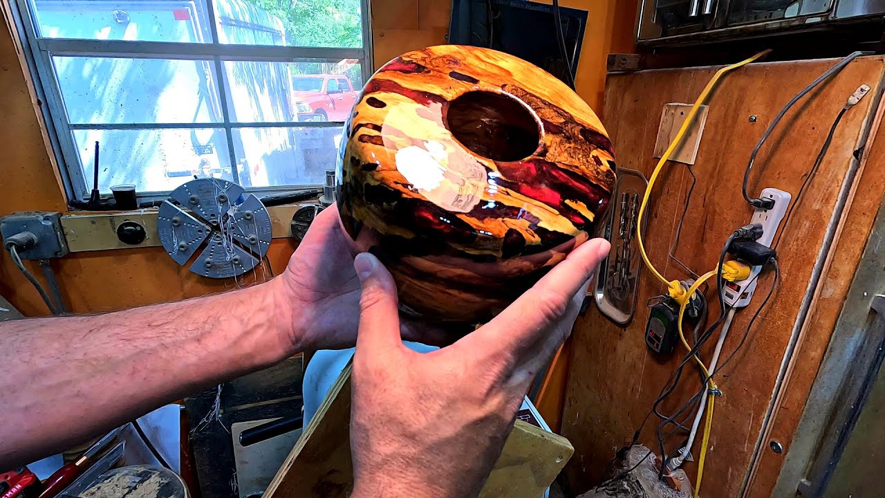 Woodturning - Does Color Shift Resin work Spalted Hackberry?