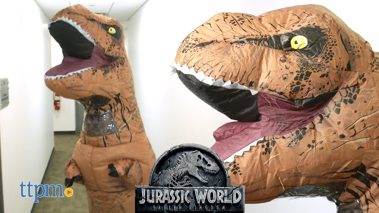 Jurassic World Tyrannosaurus Rex Inflatable Adult and Child Costumes from Rubie's Costume Co.