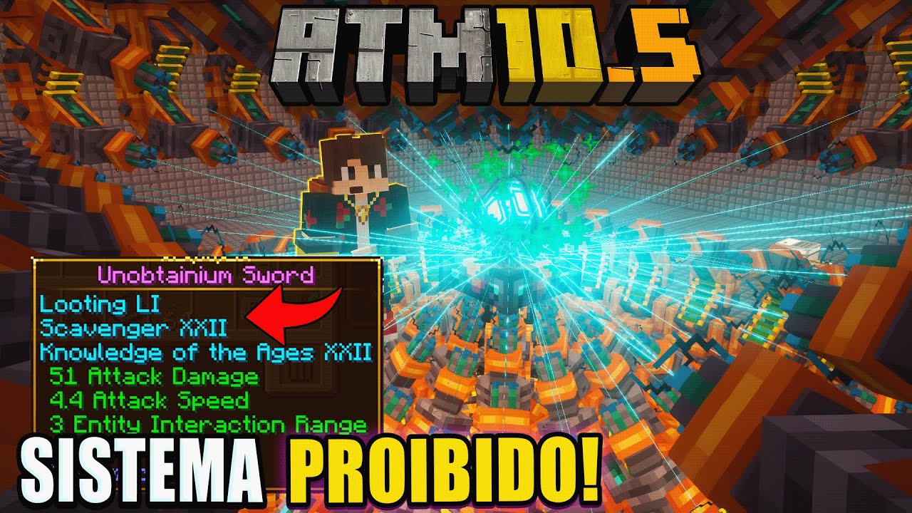 FIZ UM SISTEMA PROIBIDO PELO ATM E CONSEGUI ENCANTAMENTO LV 50! #ATM10.5 HARDCORE EP 36!