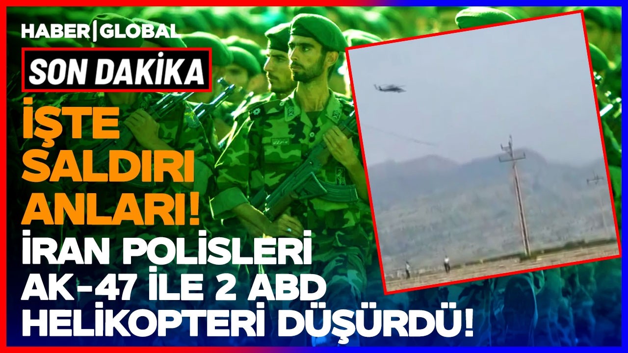 ABD ORDUSU D&Uuml;NYAYA REZİL OLDU! İran Polisi T&uuml;fekle 2 Savaş Helikopteri D&uuml;ş&uuml;rd&uuml;!