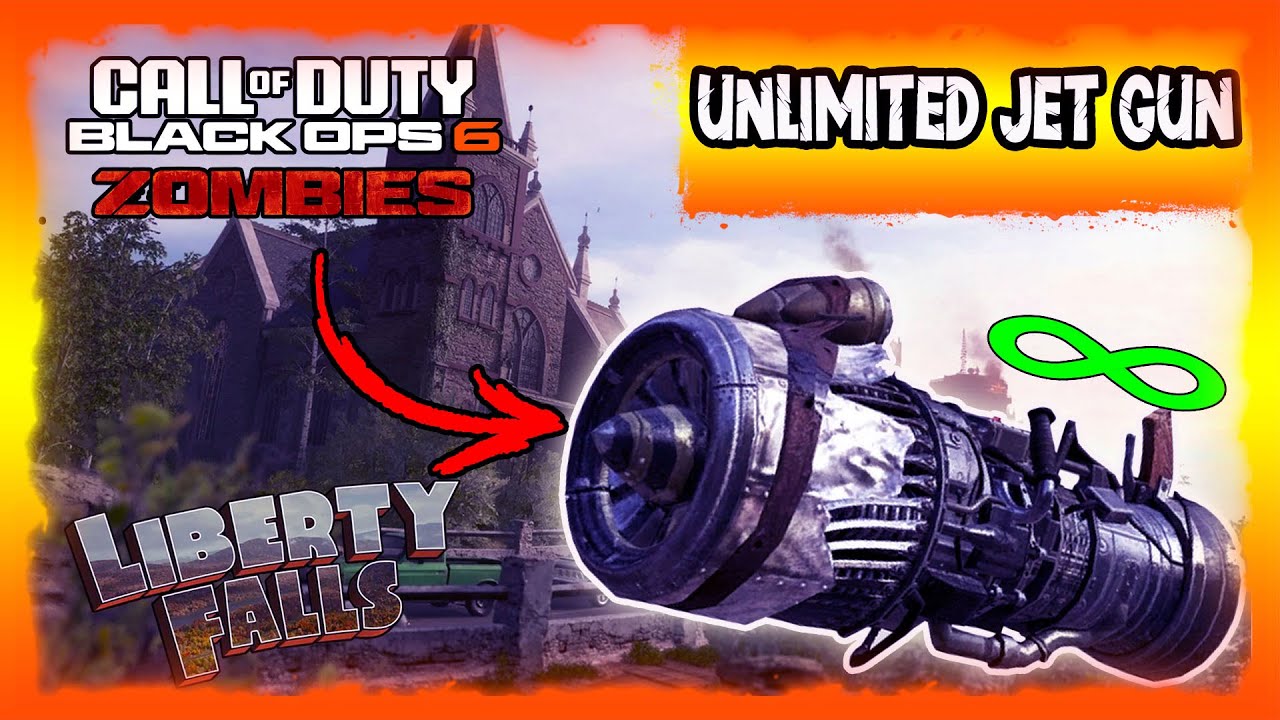 BLACK OPS 6 : AVOIR LE JET GUN EN ILLIMITÉ SUR LIBERTY FALLS ( xp, illimité ,dark mater, manche 100)