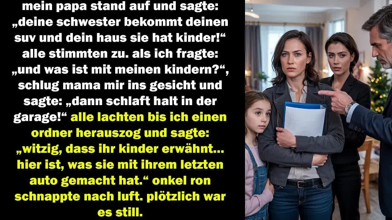 sie gaben meiner schwester haus und suv – bis ich den ordner holte und onkel ron schockiert keuc