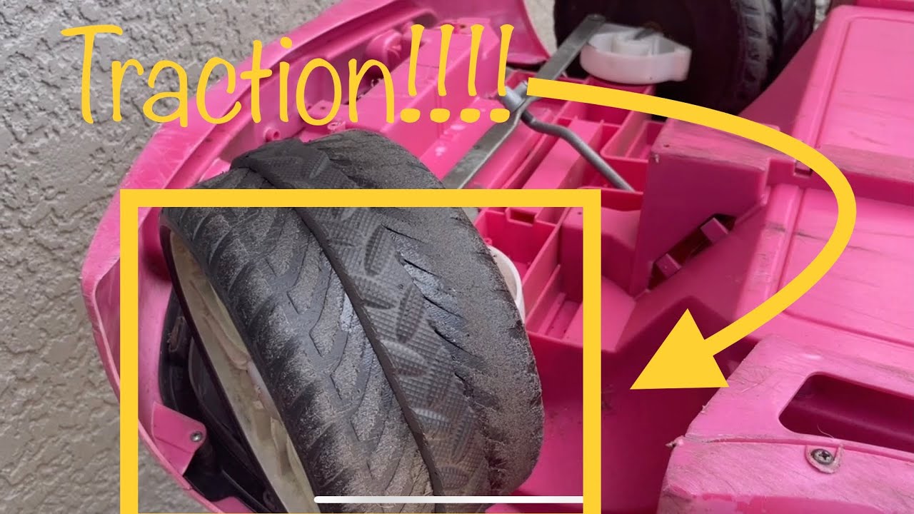 Power wheels traction upgrade in 15mins for less than $20