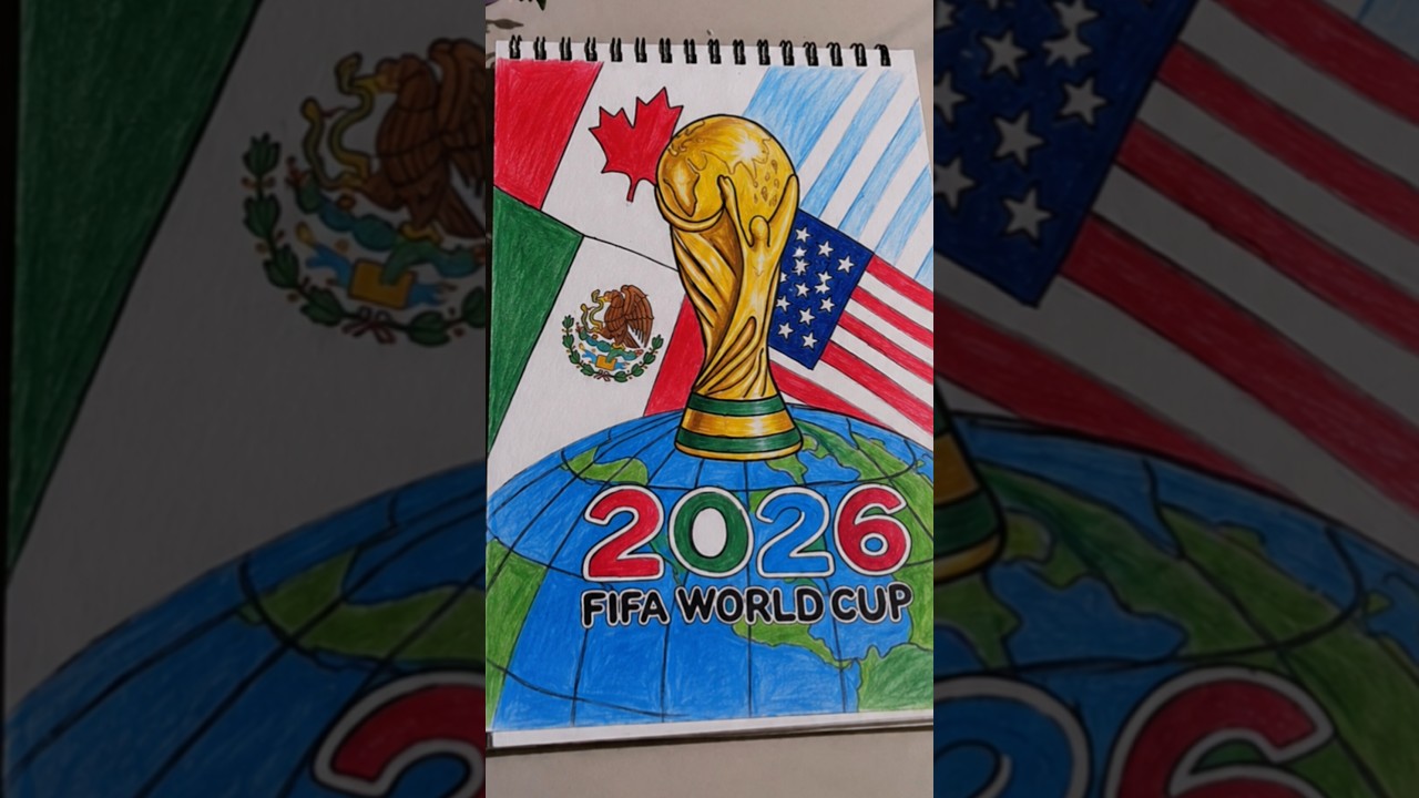 FIFA world cup drawing #worldcup2026 #fifaworldcup #art #drawing #shorts