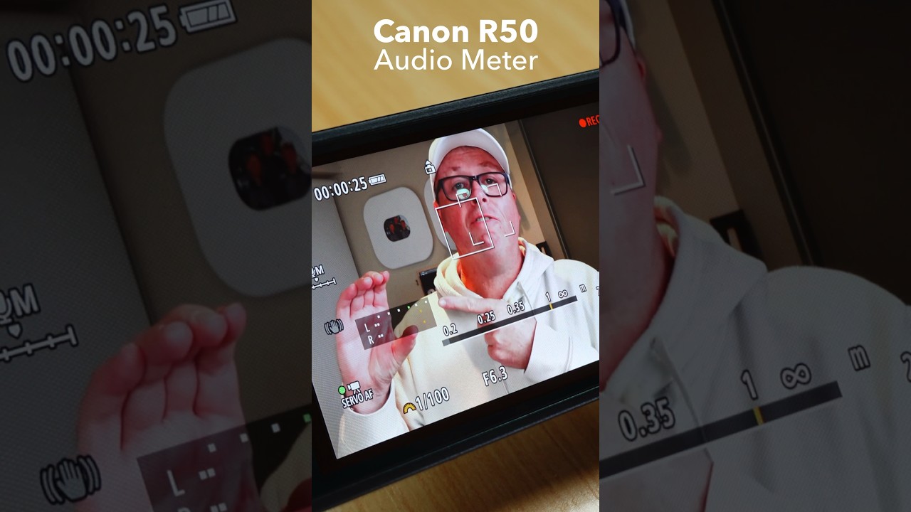 Canon R50 Audio Levels are now available 