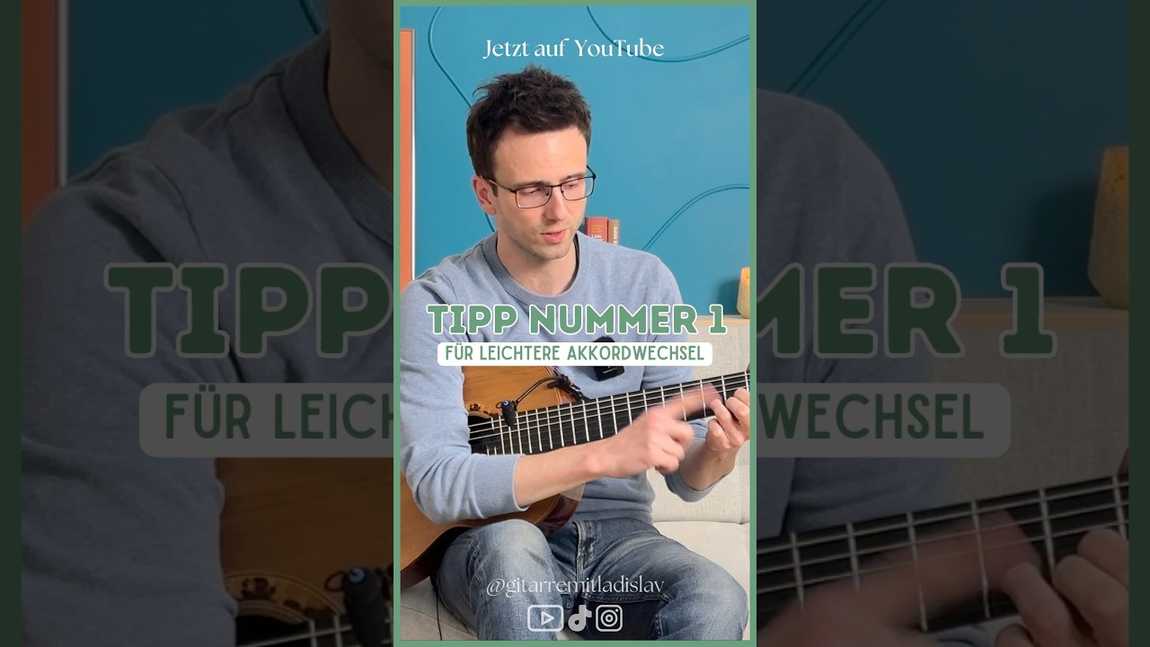 🎸 Akkordwechsel meistern! Morgen auf YouTube: 8 Tipps f&uuml;r schnellere Akkordwechsel! #Gitarrentipps