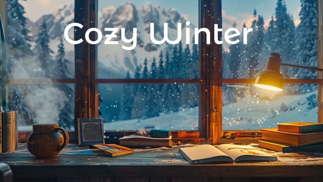 Cozy Winter Cabin - Chill Acoustic Lofi to Study & Relax