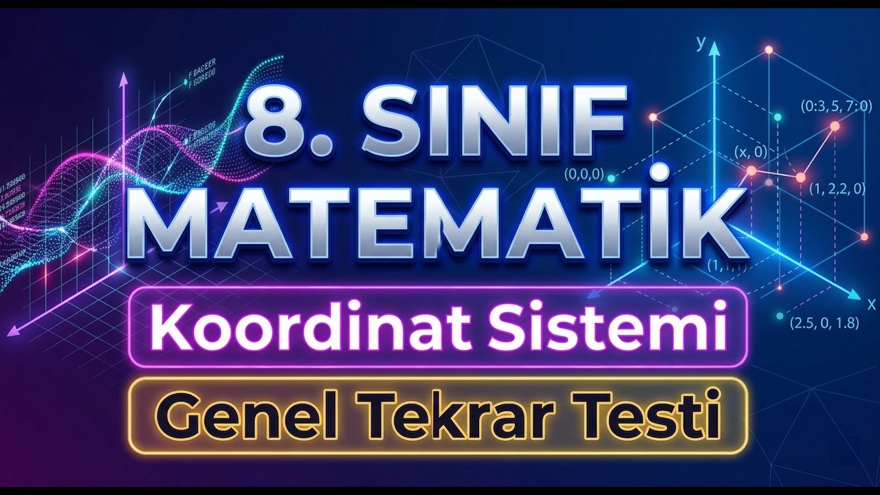 8.Sınıf Matematik Koordinat Sistemi Genel Tekrar Testi