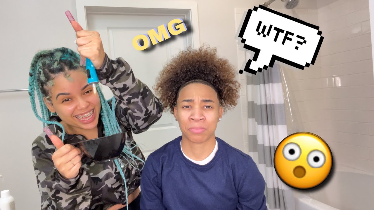 I LET MY BFF DYE MY HAIR *GONE WRONG* | TRVLLOFFICIAL