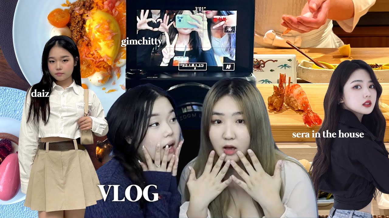 유튜버 친구들 만나는 VLOG (daiz, 세라인더하우스, 김치티) | 미국 대학생의 여름방학 일상 브이로그