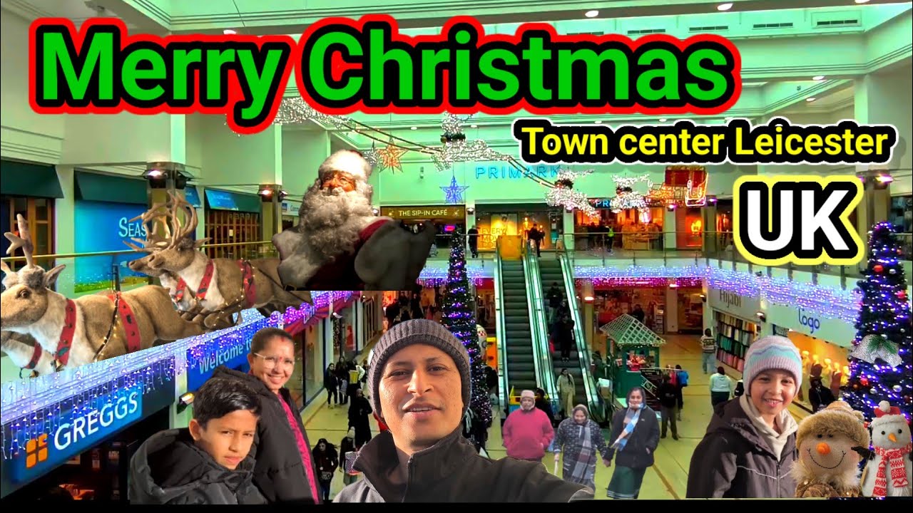 “Merry Christmas Leicester 🎅🎄 | Festive City Centre Walk with Family”