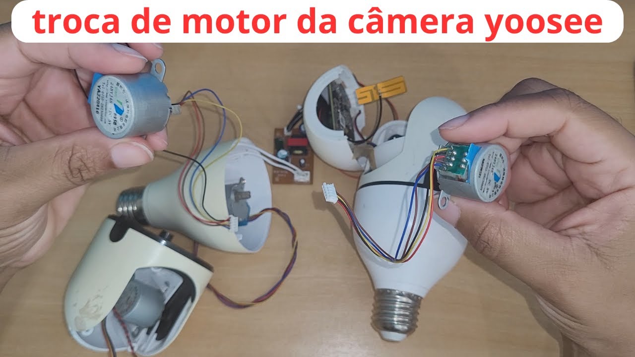 motor da câmera yoosee não funciona? veja como trocar e adaptar
