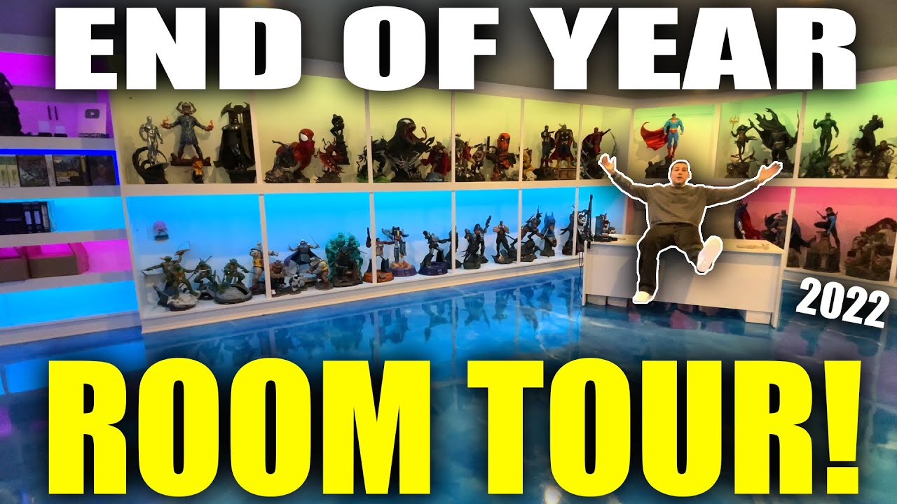 End of Year ROOM TOUR 2022! Custom Built-In Shelves | Epoxy Floors | GEMpire 2.0!