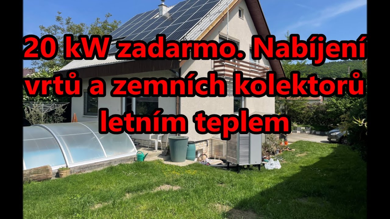 20 kW zadarmo. Nabíjení vrtů a zemních kolektorů letním teplem