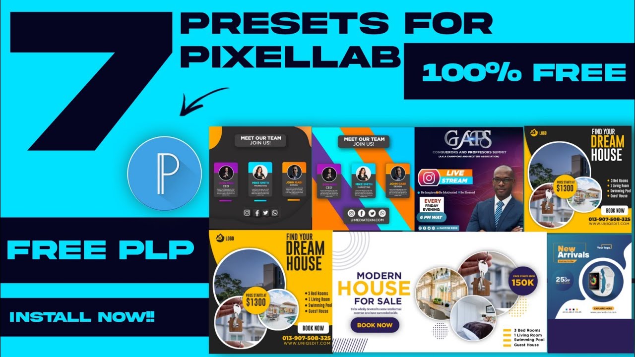 7 New Unique presets for pixellab 😎||Plp files for pixellab 🔥100%Free