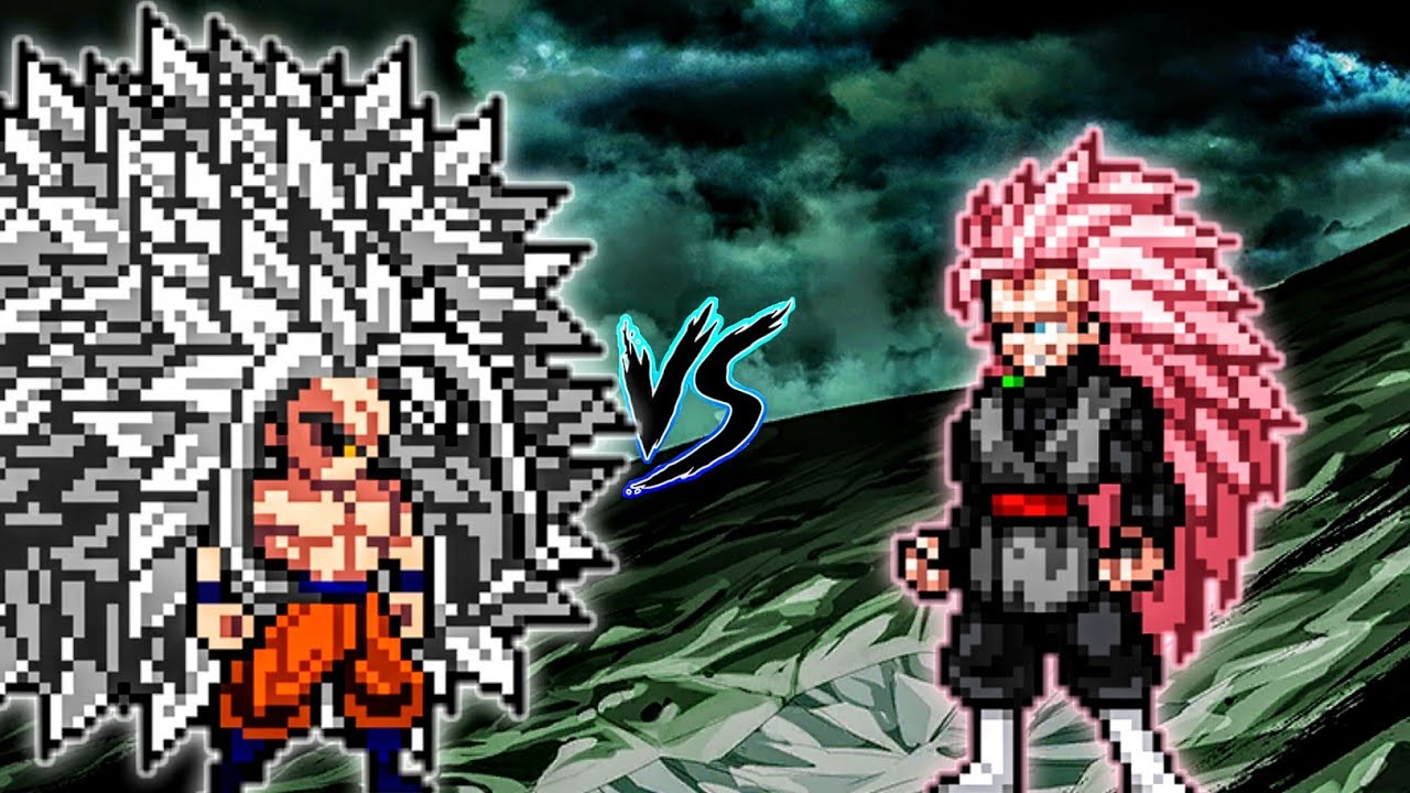 Goku SSJ Infinity Ultra Instinct (New) VS Goku Black SSJ3 Rose in Jump Force Mugen