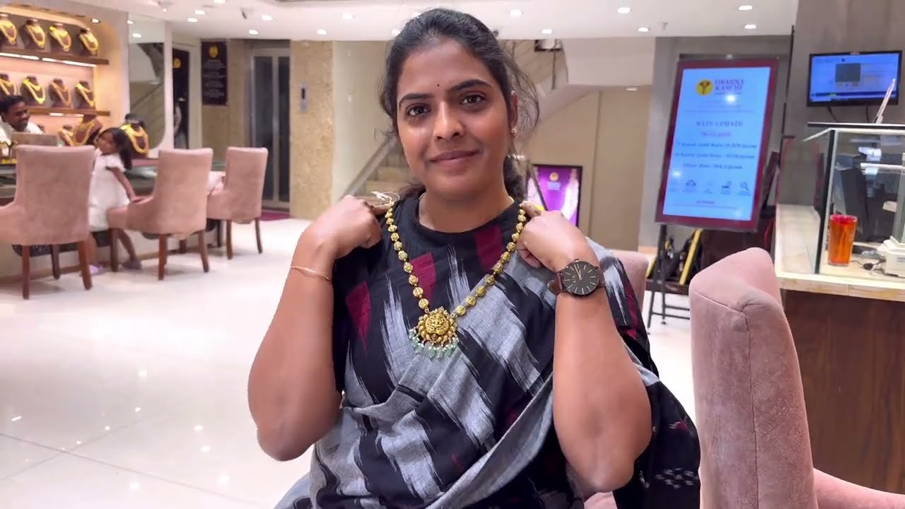 కేవలం 10 గ్రాముల నుండే necklaces | Desinger long harram #necklace #longchains #lightweightjewellery 