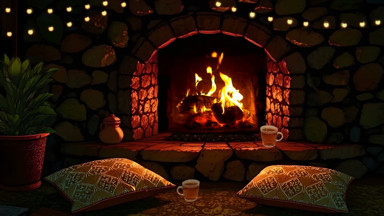 Cozy Cafe [only fireplace sounds - no music]