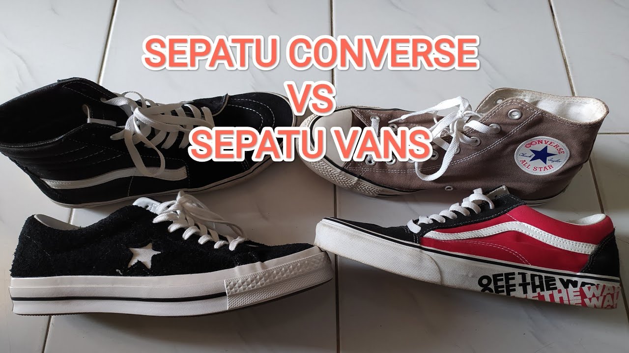 SEPATU CONVERSE VS SEPATU VANS / ADU TES KEKUATAN ( DURABILITY CONVERSE - VANS ) !!