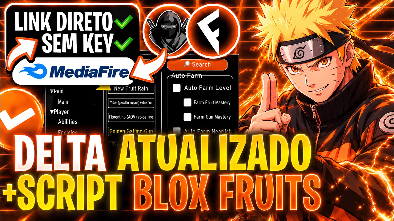 💥SAIU AGORA! DELTA ATUALIZADO + NOVO SCRIPT BLOX FRUITS PARA CELULAR/PC SEM KEY (LINK DIRETO)