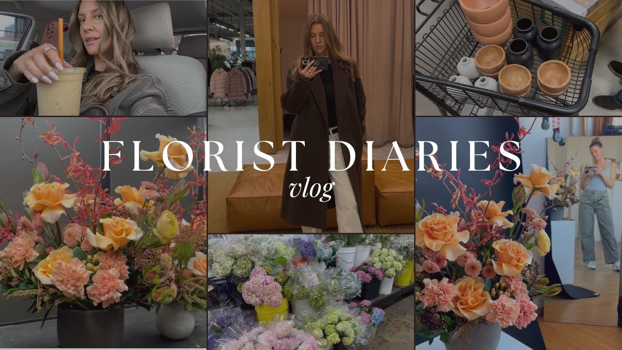 Florist Diaries Vlog | Slow Winter Mornings, Flower Market Haul, Cozy Days at Home