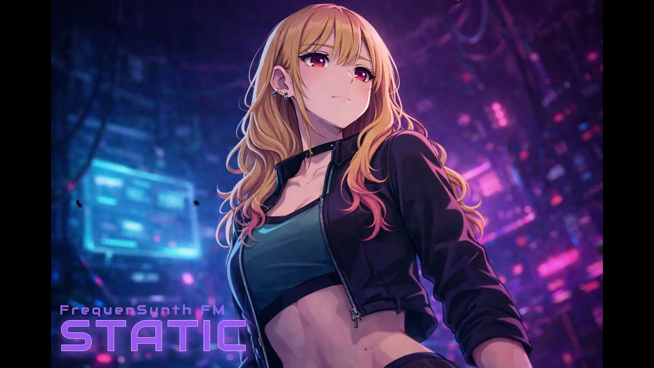 STATIC | 1 Hour Cyberpunk Chill Mix | Dark Neon City