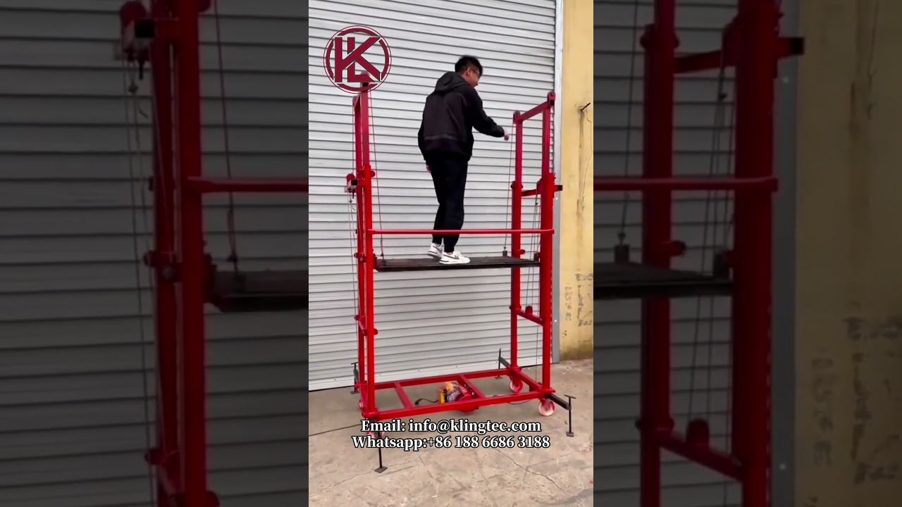 Movable and portable electric scaffold lift platform 2m-12m 300kg  #lifter #lifting #liftplatform