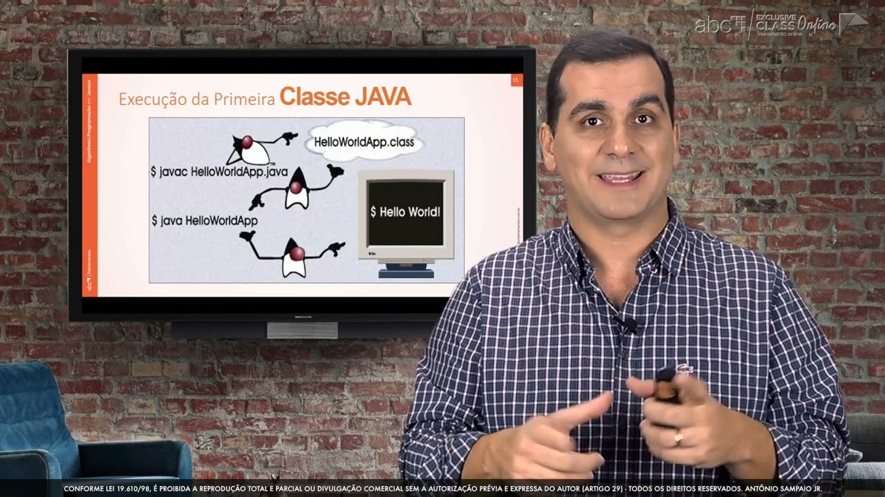 Curso 01: Algoritmos & Programação em JAVA 21 - Unidade 3 - Primeiro Proj. Java - Parte 1 (vídeo 25)