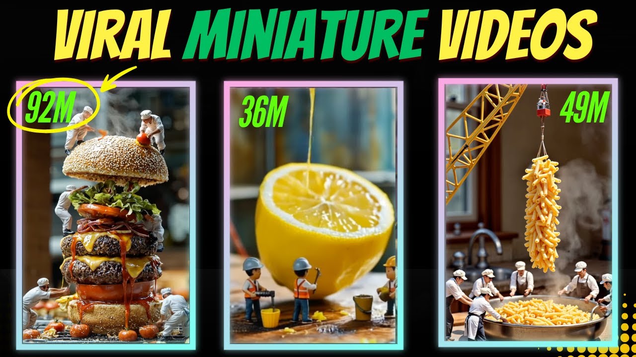 Как я создаю миниатюрные видео Tiny World с помощью ИИ (зарабатываю на YouTube)