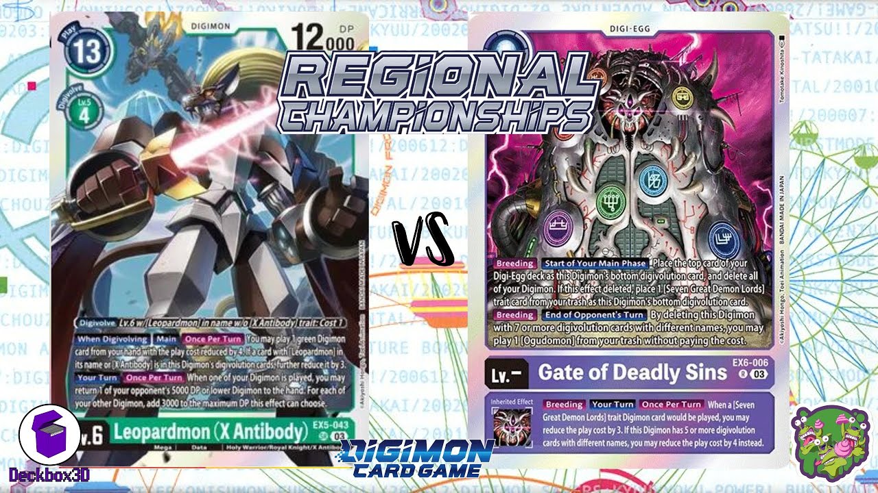 DIGIMON TCG: TOP4 Regional EUROPA 2024 Leopardmon X (Green) vs Seven Great Demon Lords (Purple)