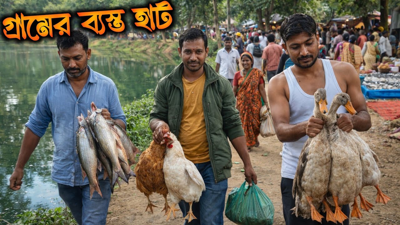 আজকের এই বাজারে যতো সুন্দর সুন্দর নদীর মাছ আর বড়ো বড়ো বোয়াল মাছ অসাধারণ