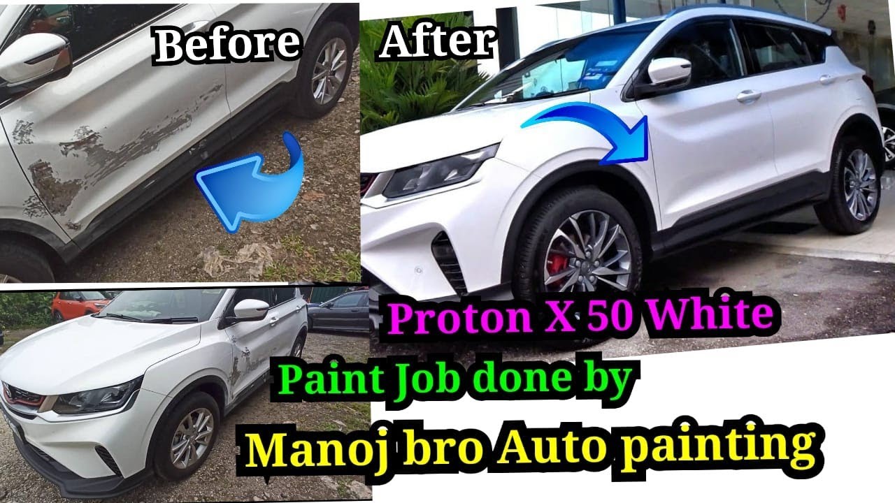 Proton X50 white accident Restoration 🚙🚙🚙