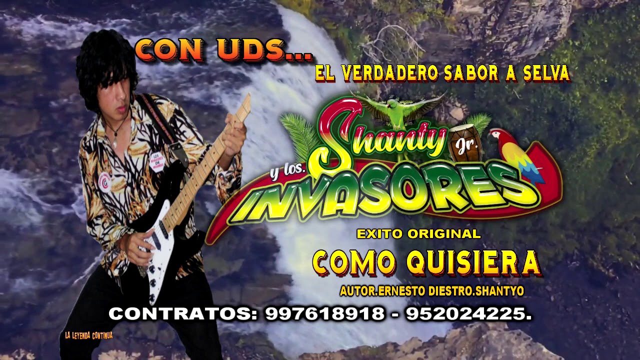SHANTY  JR  Y LOS INVASORES   COMO QUISIERA  VIDEO LYRICS