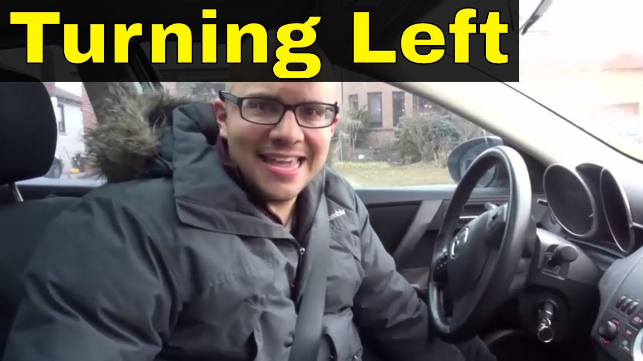 Turning Left At An Intersection-Beginner Driving Lesson