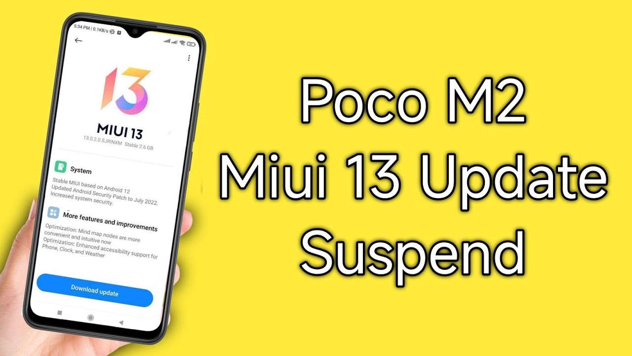 Poco M2 Update Suspend | Poco M2 Update Not Receive | Poco M2 Miui 13 Update Problem