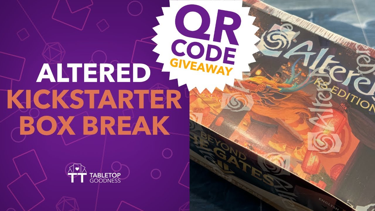 Altered Kickstarter box opening + Giveaway! Promos! Unique Alt Art Foils!