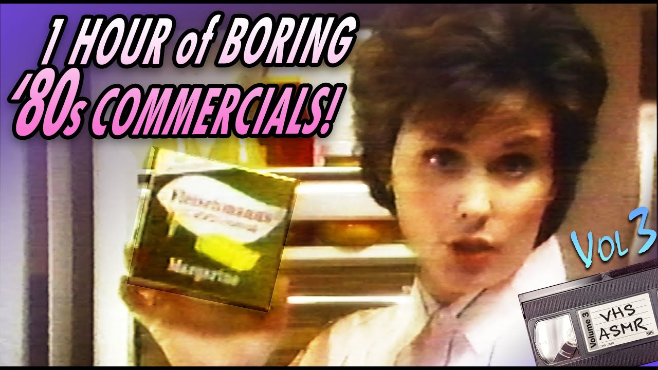 Full hour of Totally Boring '80s Commercials 📼 VHS ASMR VOL 3